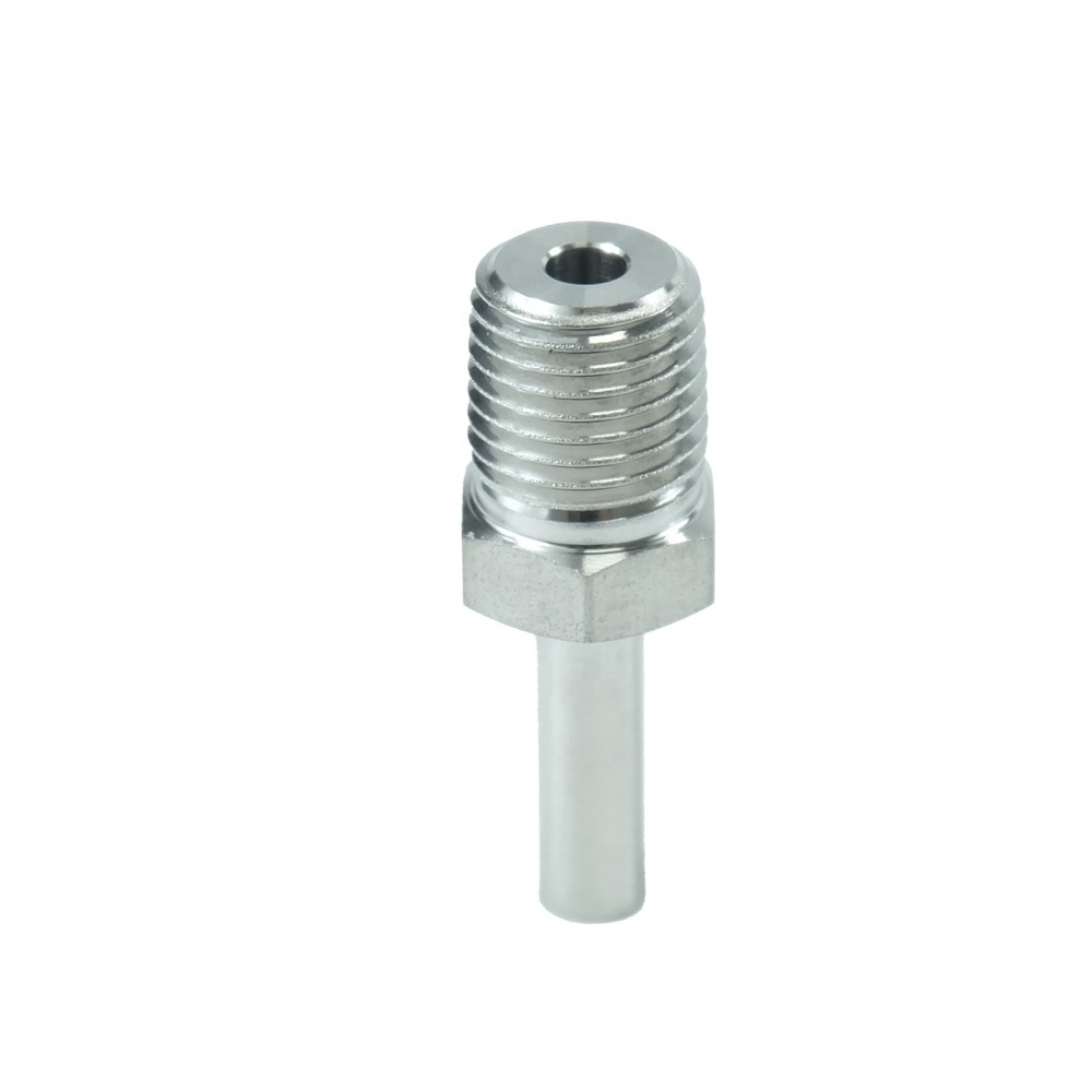 DKV Stainless Steel 304/316 male thread Hydraulic Connector Adjustable Hose Connector Hydraulic Hose Fittings Tube Adaptor