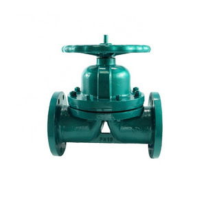 DKV Fluorine Lined Diaphragm Valve Flange Cast Iron PTFE Lined Diaphragm shut-off Valve Corrosion Resistant