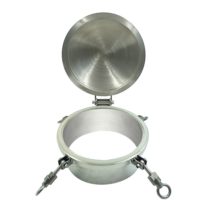 20 inch high Pressure sanitary Stainless Steel welded butt Round Manlid