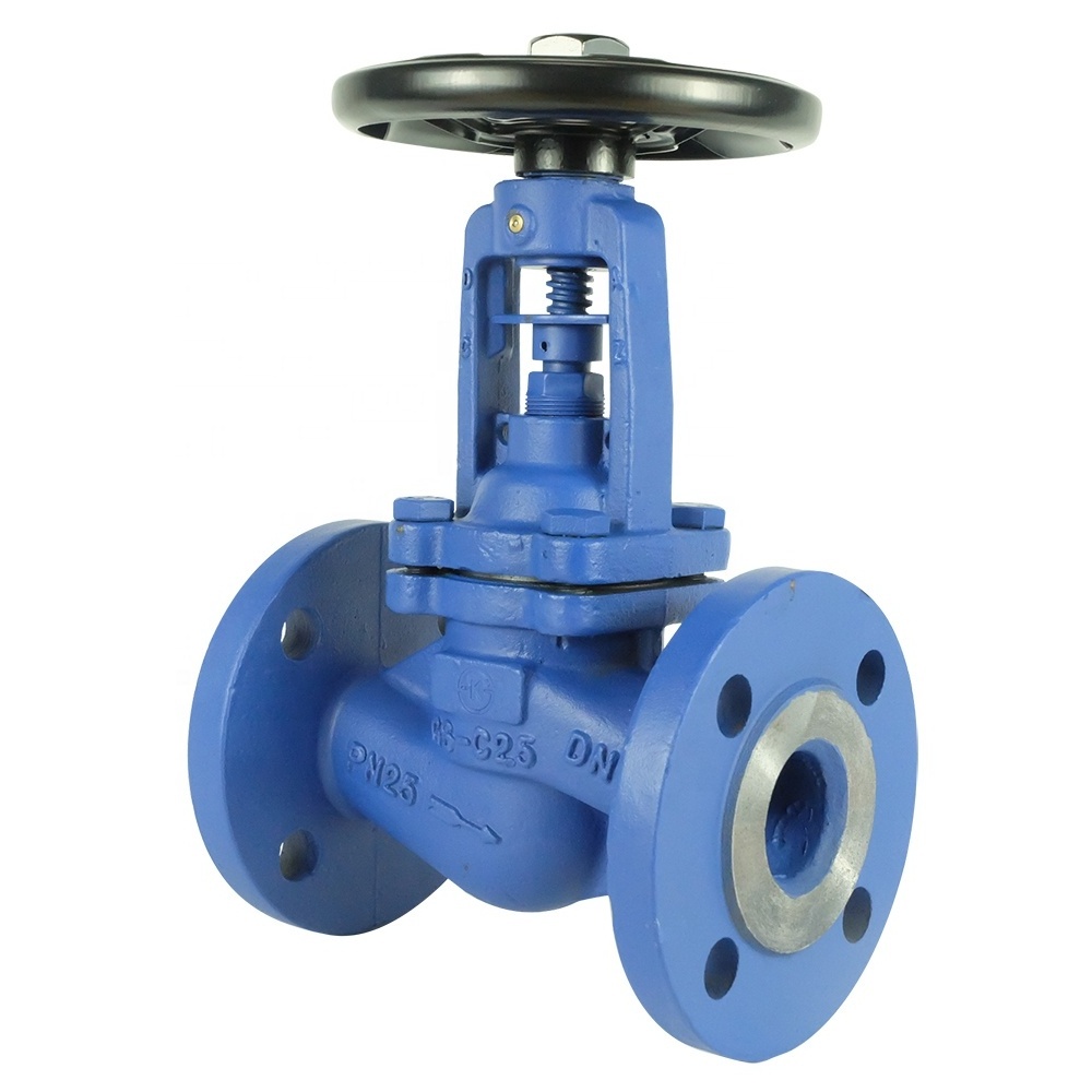 DKV DIN ANSI JIS Stainless Steel/Carbon Steel Flanged Globe Valve PN16 10K manual Ductile Iron/Cast Steel Globe Valve