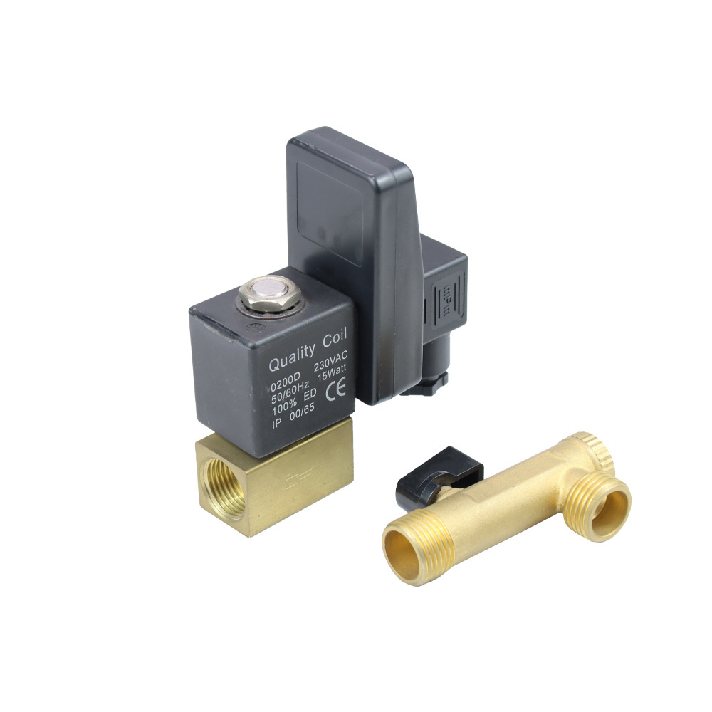 DKV Solenoid Electric Drain Valve G1/2 Dn15 Automatic Electronic Timed Drain Valve AC230V Automatic Drain Valve