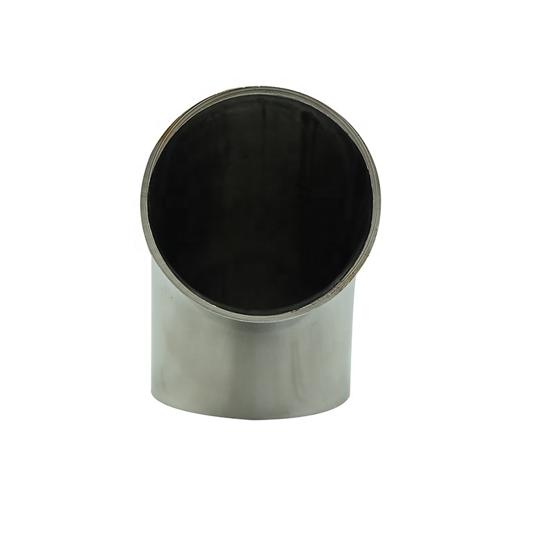 DKV Sanitary Pipe Fittings 90 Degree Elbow SS304 316L Stainless Steel Butt Weld Sanitary Bend 90 Degree Elbow