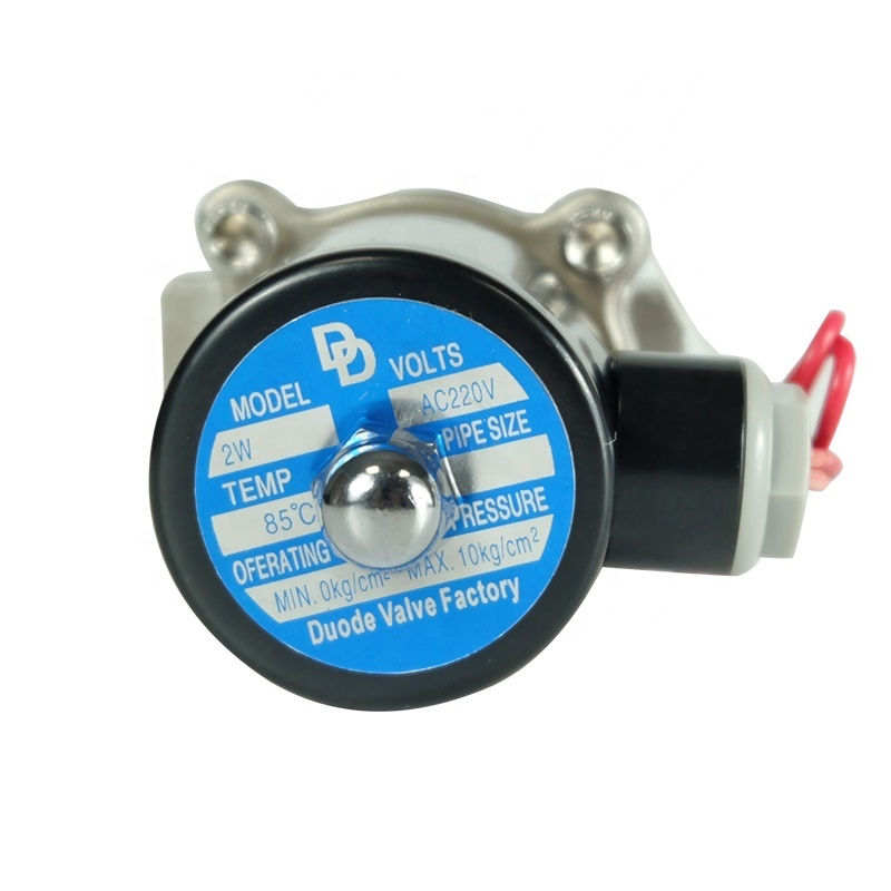 DKV 24V AC Stainless Steel Solenoid Valve Normally Closed Electric Solenoid Valve 110VAC Air Water NPT SS solenoid valve