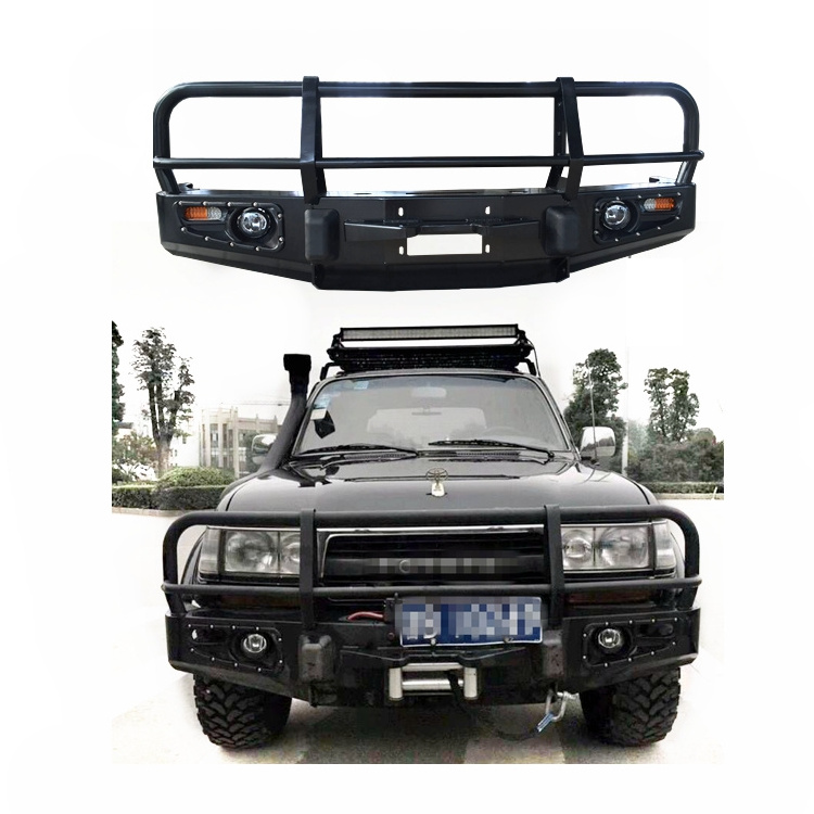 4x4 Off Road Bumpers Land Cruiser 80 series FJ80 Rear Bumper With Spare Tire Holder