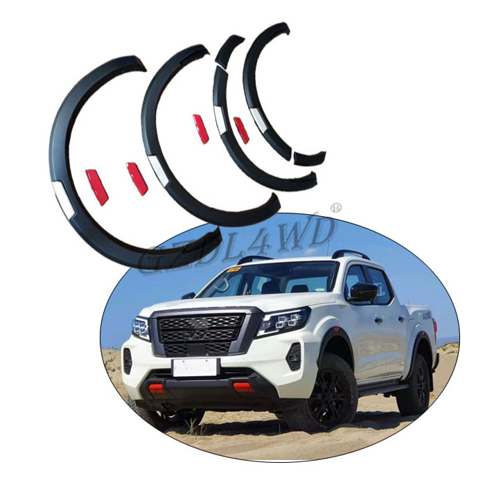 Exterior Auto Accessories Pickup Car Parts Side Fender Trims wheel arches fender flare Fit For Navara Np300  2015-2020