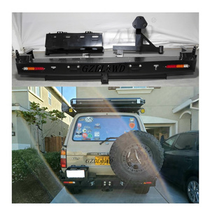 4x4 Off Road Bumpers Land Cruiser 80 series FJ80 Rear Bumper With Spare Tire Holder