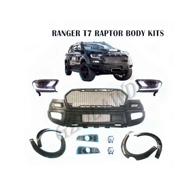 For Ranger PX2 MK2 Wildtrak Raptor Body Kits Facelift Accessories