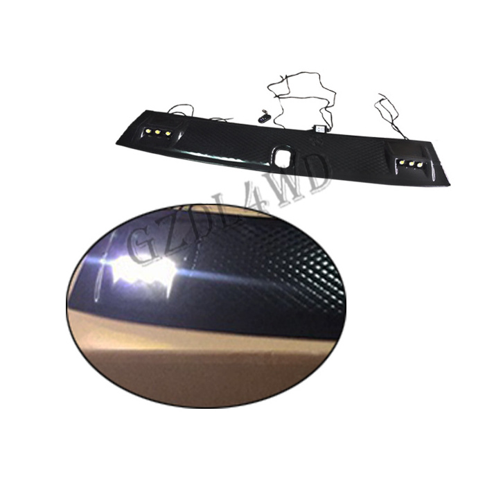 Universal pickup truck led light front roof spoiler for ranger T7 2012-2017