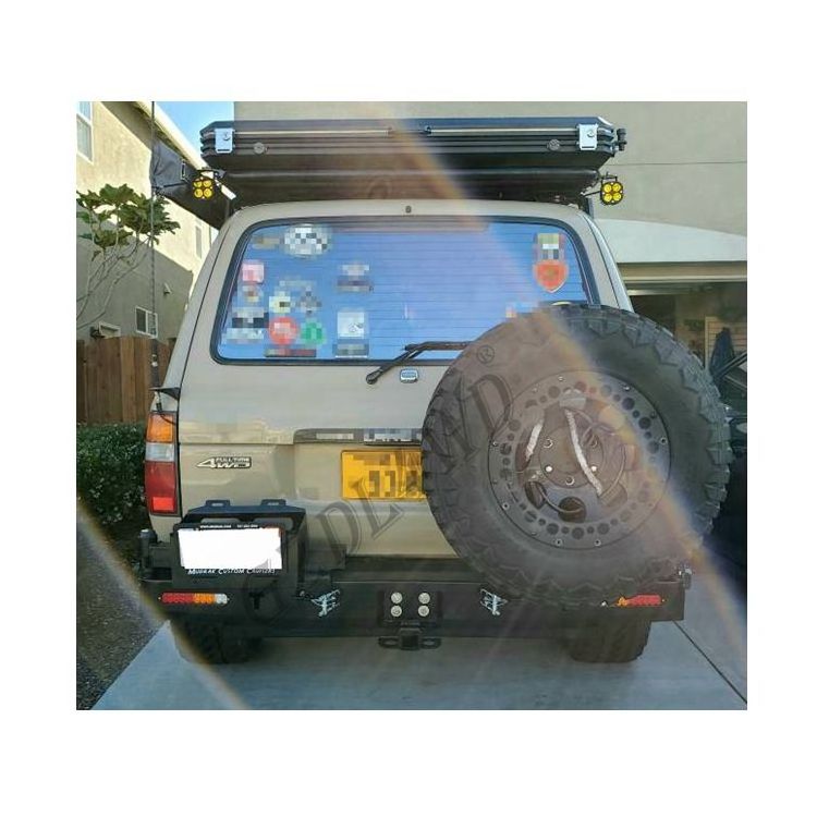 Off Road Parts Rear Bar For Land Cruiser 80 Series Rear Bumper 4x4 With Spare Tyre Holder