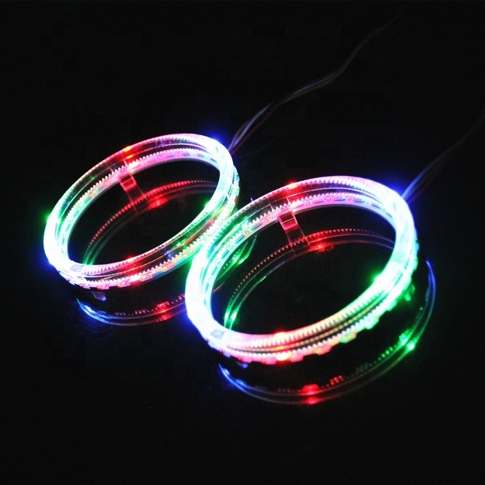 DLAND RGB OPTICAL LED ANGEL EYE RING HALO FOR BMW STYLE, WITH 80MM AND 95MM AVAILABLE