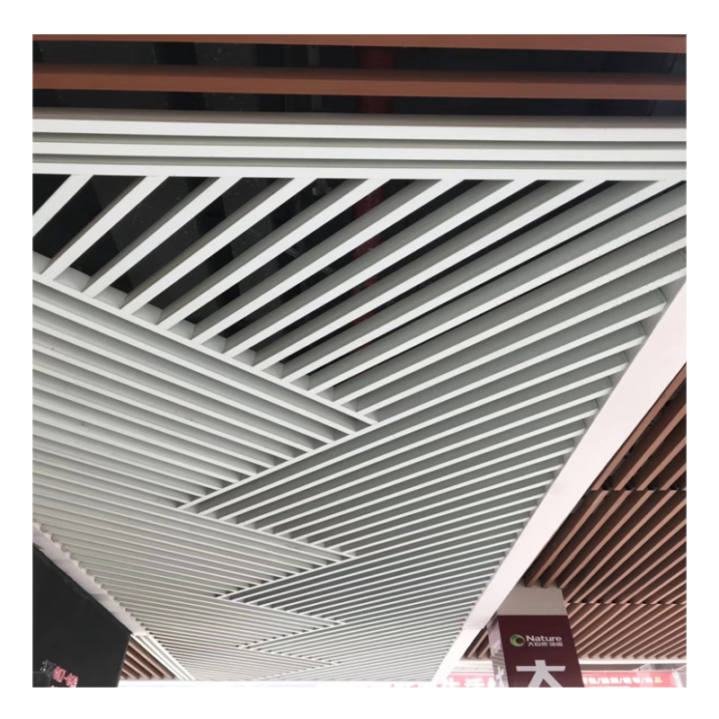 Customized Aluminum Fireproof Stretch Wave Baffle Ceiling Tile For Interior Wall and Roof Decoration