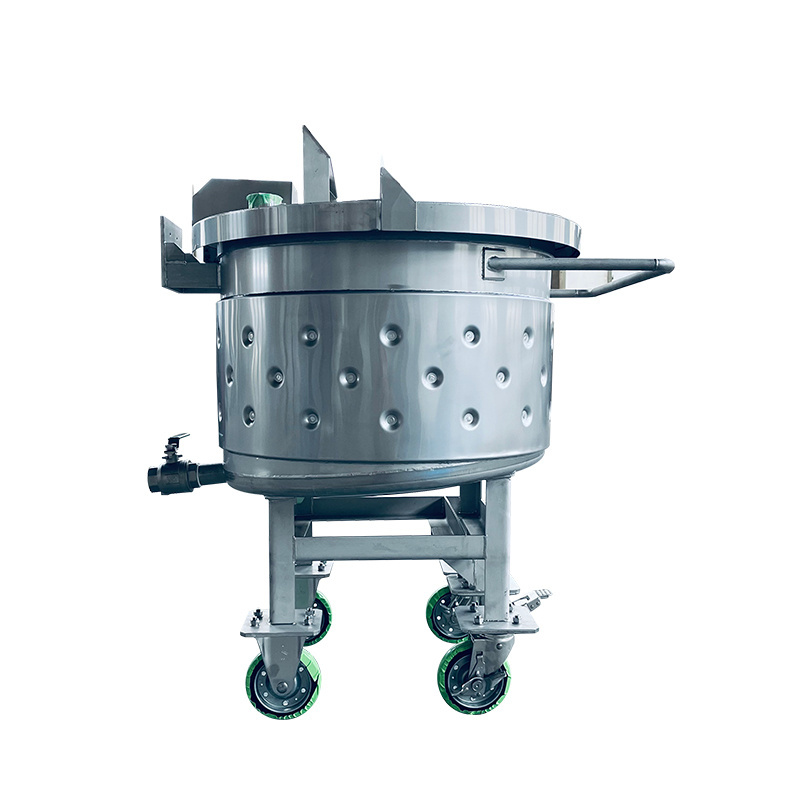 High quality wholesale Stainless Steel 200L 500L 1000L Movable  Storage Tank with casters  agitator mixer for chemical cream