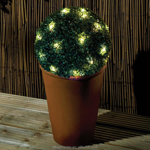 solar power 28CM TOPIARY BALL HANGING GARDEN LIGHT solar powered decoration garden balls light