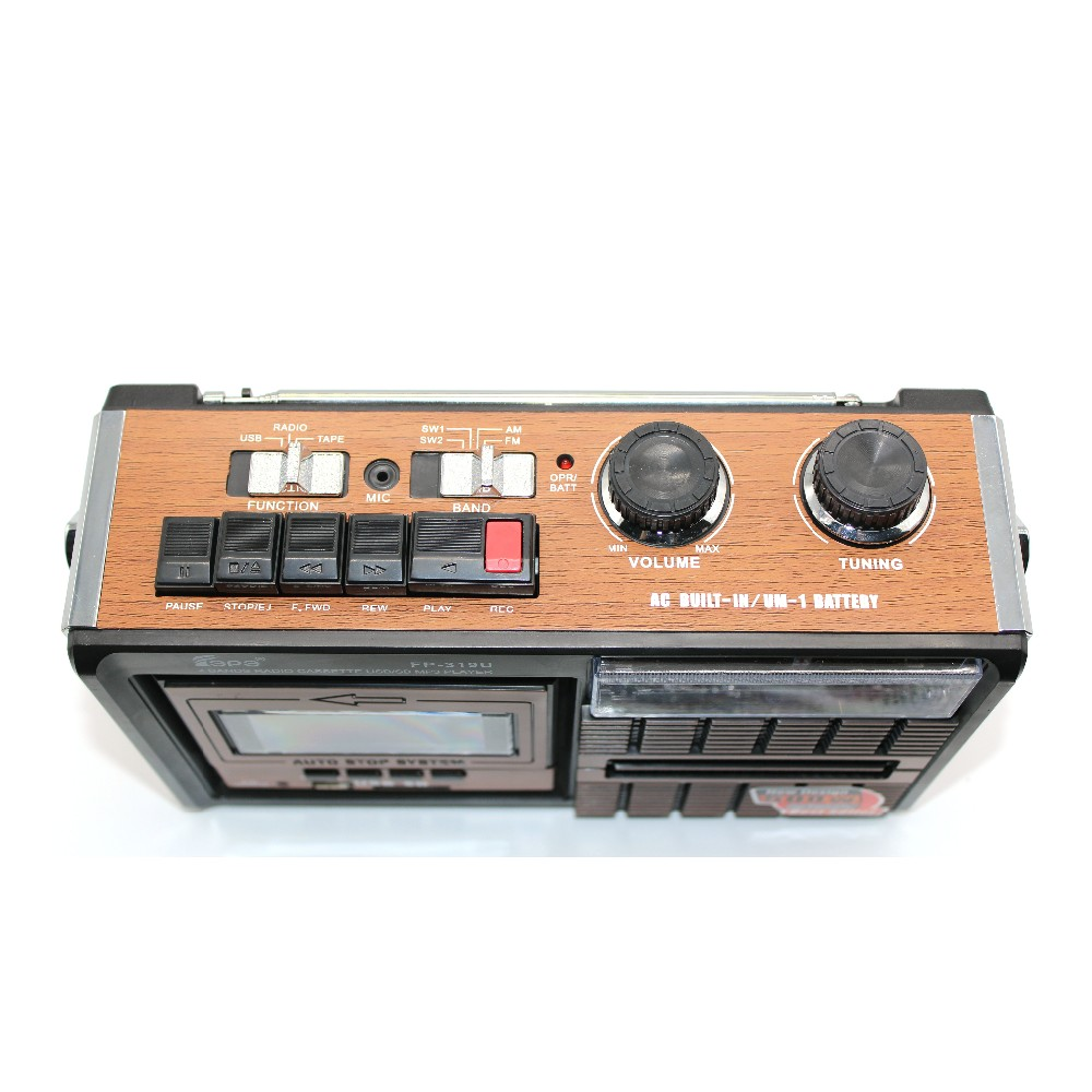 cheap am fm sw 4 bands radio with cassette recorder player