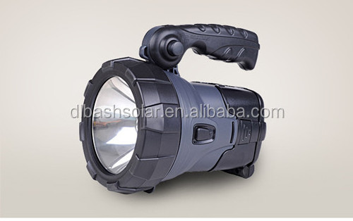 5W Professional camping Rechargeable LED torch low price solar flashlight