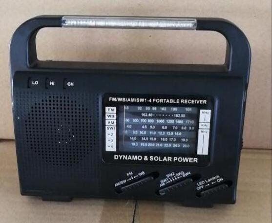 solar multiband retro radio with flashlight, variety design and color