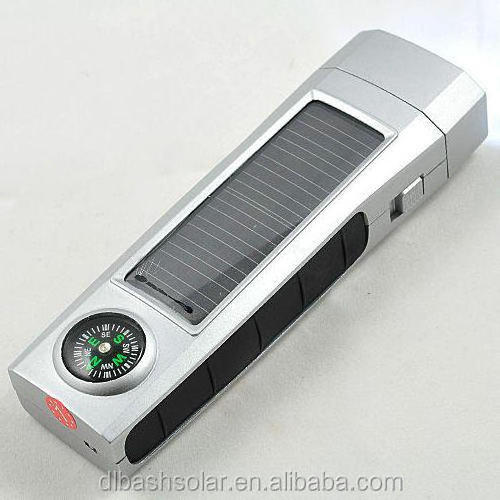 emergency torch cheap solar camping torch light LED pocket flashlight