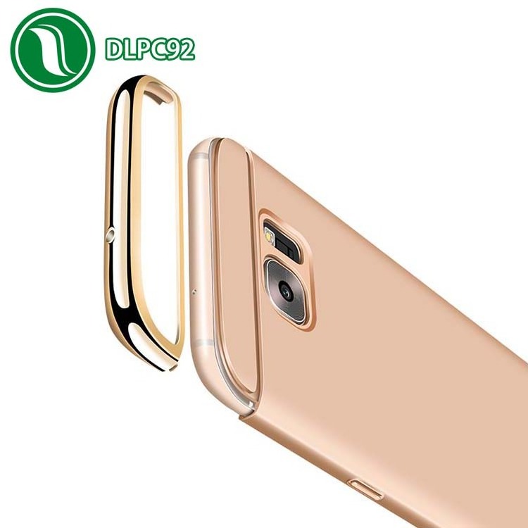 Mobile phone accessories for Samsung S8 plus 3 IN 1 Plastic electroplate case for Samsung S8