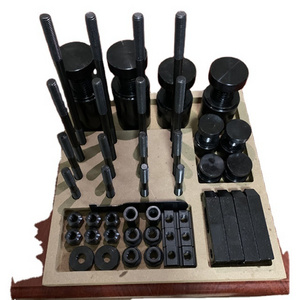 deluxe steel clamping kit 52pcs set with screwed coupling set with lifter