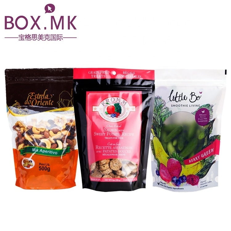 Food Packaging Packing Zip Lock Plastic Bags Standing Up Pouch Food Clear For Zipper Zip Lock