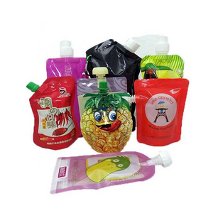 Biodegradable Plastic Packaging Drink Pouches With Straw Hole Pouch Fruit Juice Capri Sun Drink Pouch Blood Type