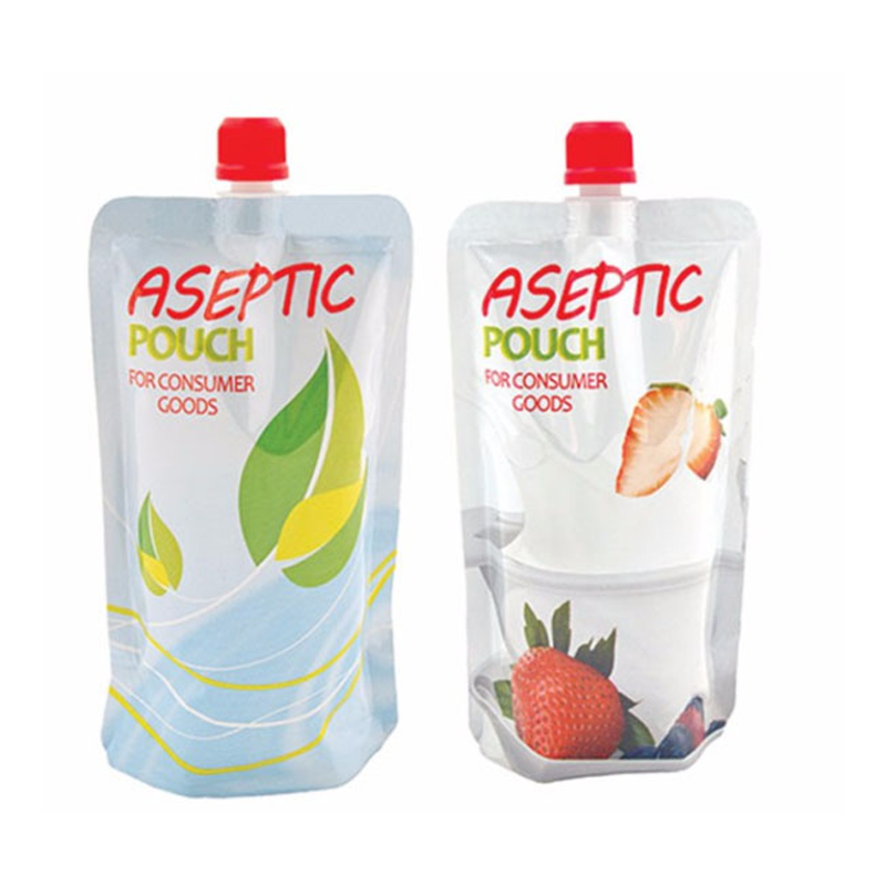 Biodegradable Plastic Packaging Drink Pouches With Straw Hole Pouch Fruit Juice Capri Sun Drink Pouch Blood Type