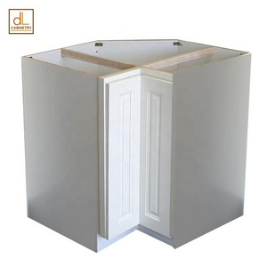 Modern Quality Stock RTA Raised Blind Round Base Corner Kitchen Cabinet Lazy Susan Door in USA