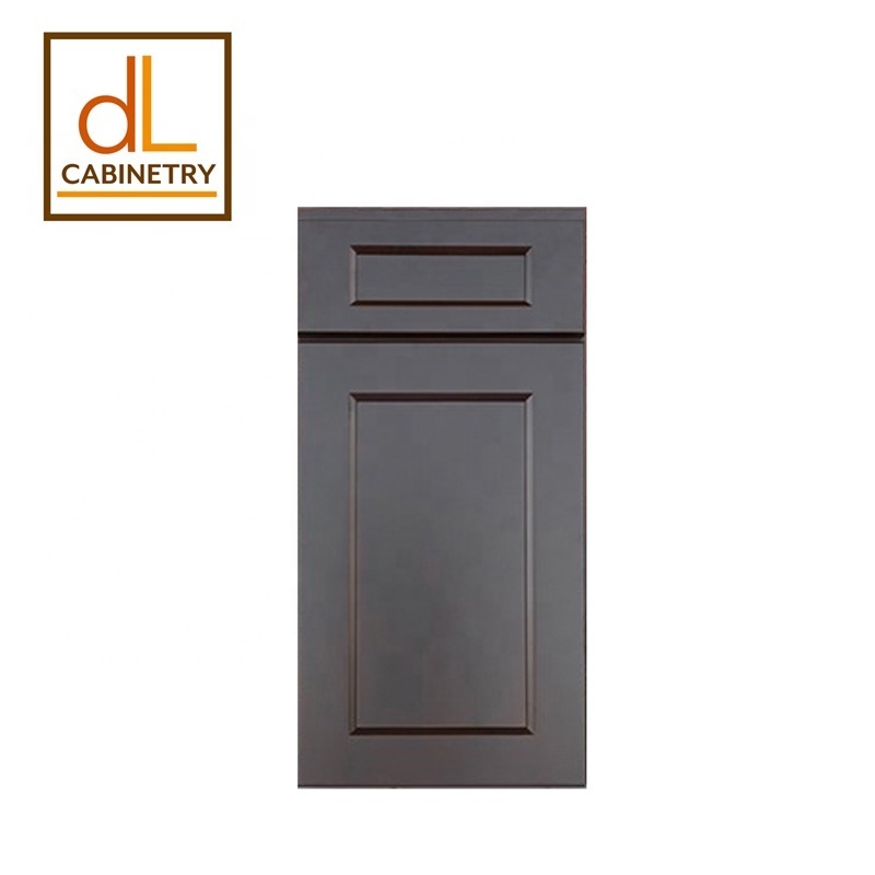 US Cabinetry Warehouse Stock No Quantity Limited Espresso Shaker Wooden HDF Kitchen Cabinets Pantry For Builders Contractors