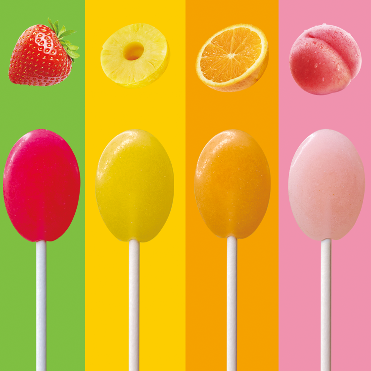 Custom fruit Flavours Lollipop Candy lollipop manufacturer