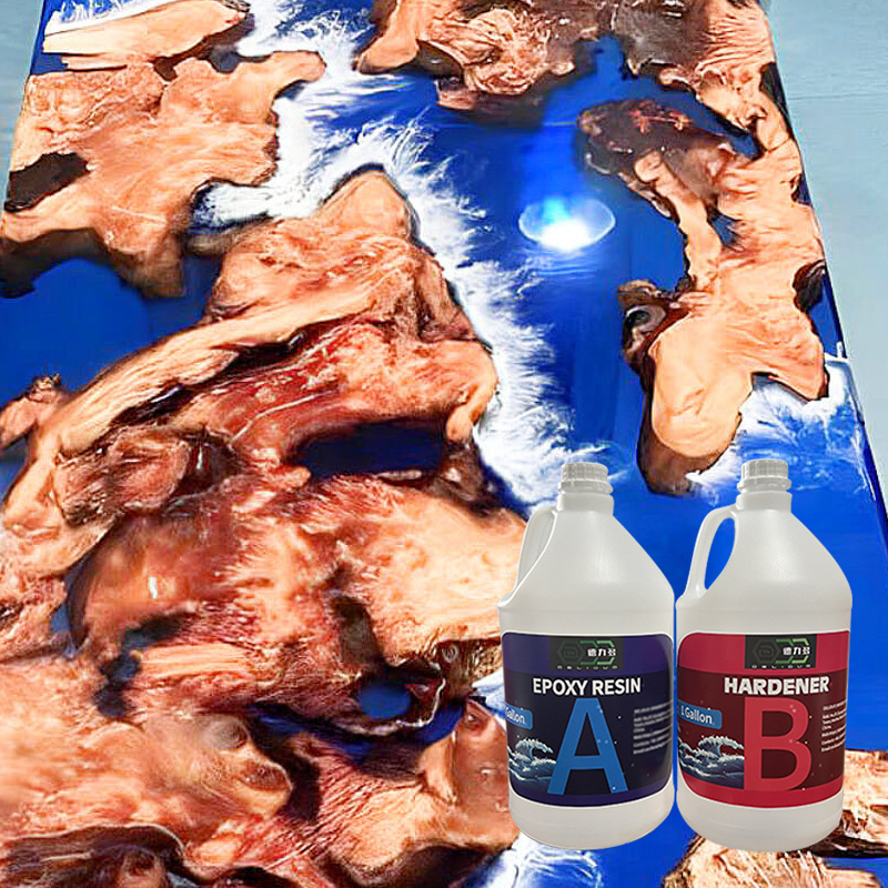 food grade epoxy resin 1 gallon and 1/2 gallon Epoxy Resin and hardner 2:1  deep cast for river table epoxy resin price per kg