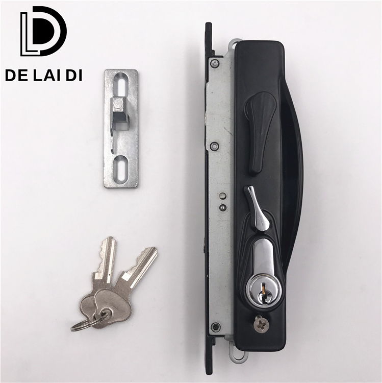 Security sliding screen door lock with single hook