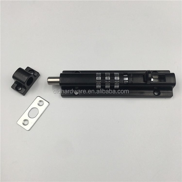 Security patio sliding door bolt with 3 mechanical combination codes