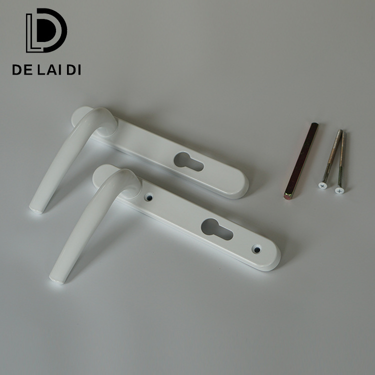 High quality security upvc internal casement door Aluminium alloy handle