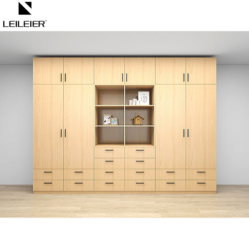 LEILEIER Australia popular built in bedroom fully assembled fiber Wardrobes furniture