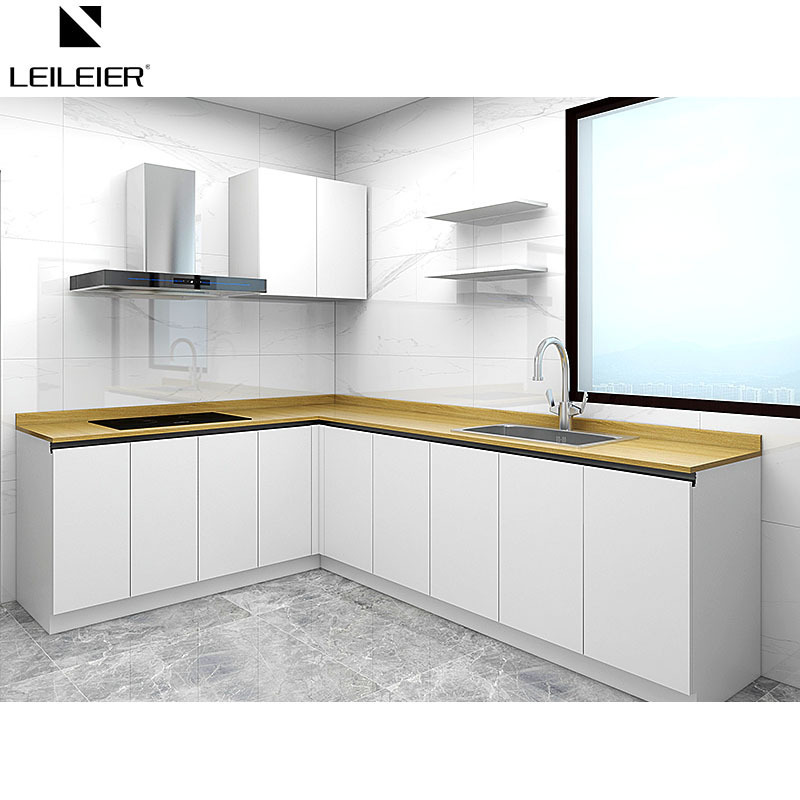 LEILEIER Stainless Steel Kitchen Cabinet Modular Kitchen Modern Design Kitchen Cabinet