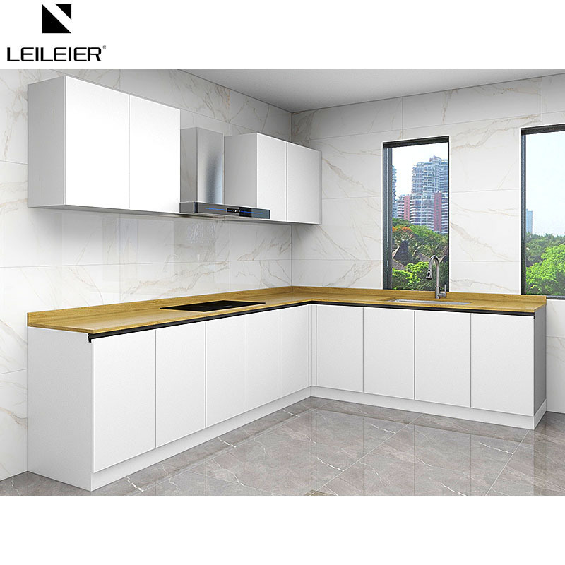 LEILEIER Stainless Steel Kitchen Cabinet Modular Kitchen Modern Design Kitchen Cabinet