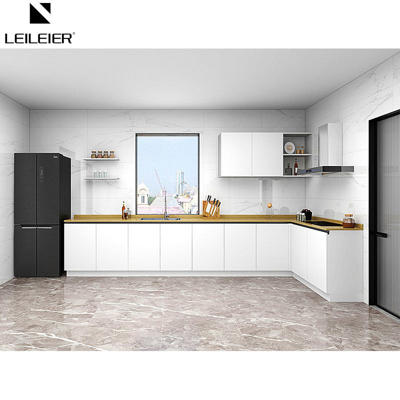 LEILEIER Stainless Steel Kitchen Cabinet Modular Kitchen Modern Design Kitchen Cabinet