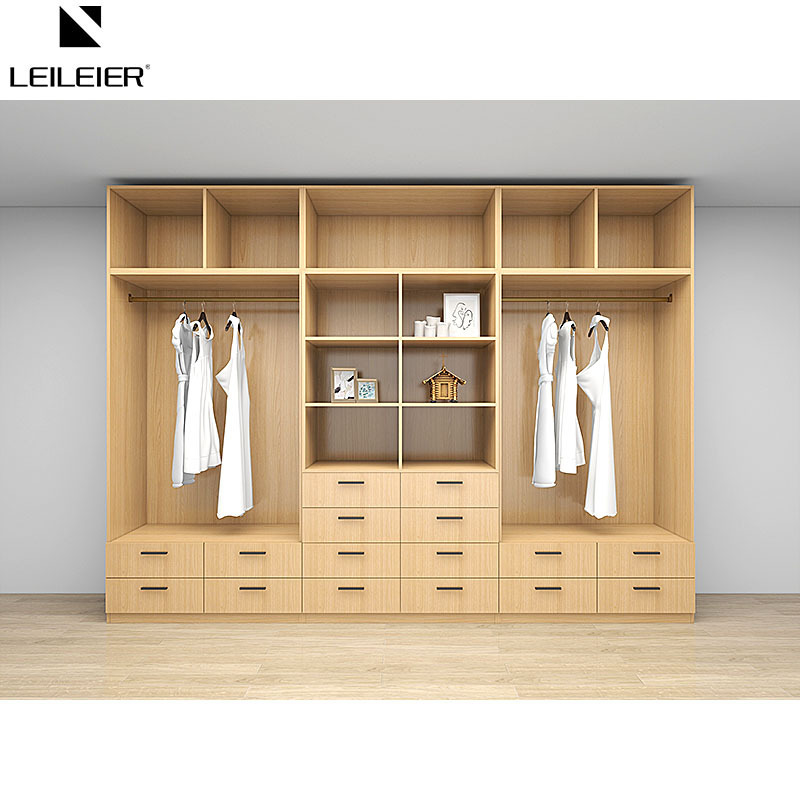 LEILEIER Australia popular built in bedroom fully assembled fiber Wardrobes furniture