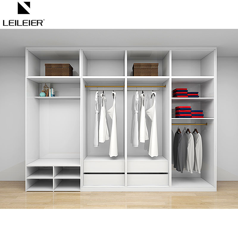 LEILEIER Australia popular built in bedroom fully assembled fiber Wardrobes furniture