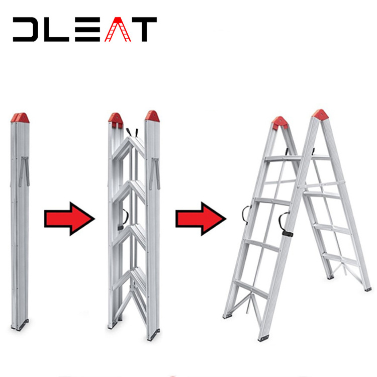 Factory Direct Sale aluminum 3 step ladder Living Room folding a frame ladder