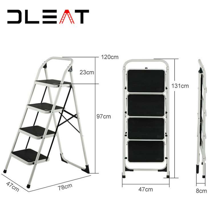 Household 2 3 4 5 6 foldable ladder steel ladder thickened folding step ladder hinge