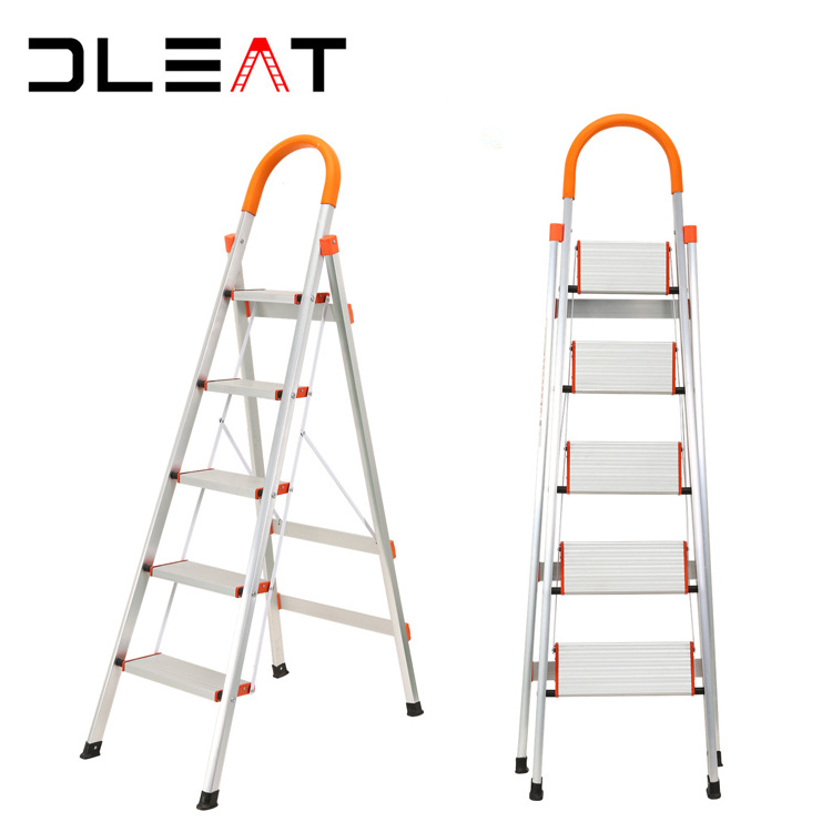 High Quality 5 Step escalera aluminio Household Aluminium house Ladder