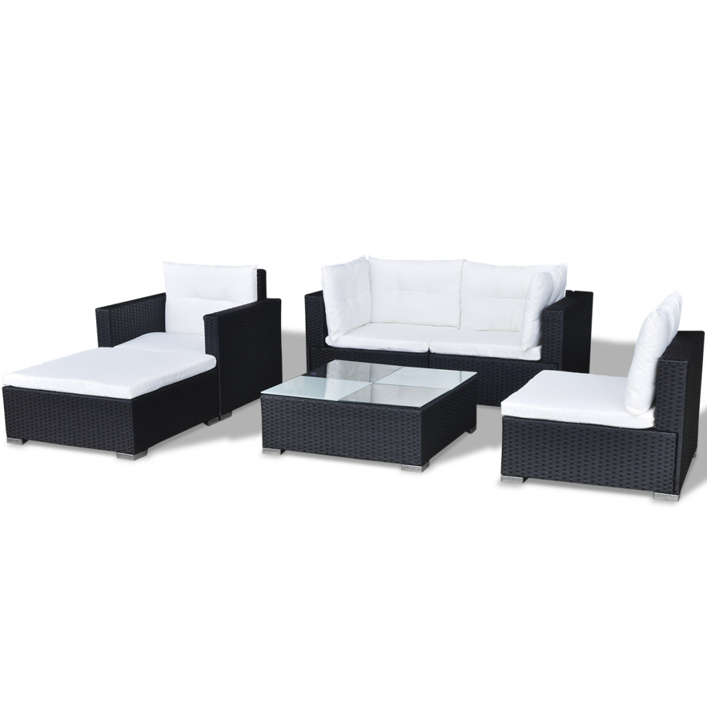 Garden furniture the frame of the outdoor sofa set is made from powder-coated aluminum and weather-resistant synthetic rattan