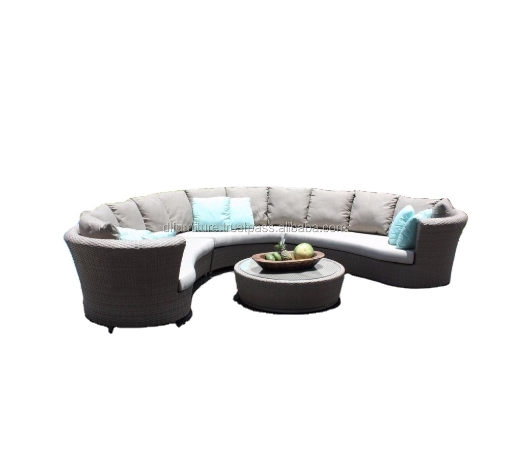 Garden Rattan Wicker Outdoor Furniture Sofa Set Used Patio Sofa Outdoor Sofa Rattan Set Furniture