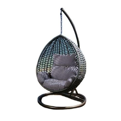 Modern double seat swing chair, Swing Hanging Egg Rattan Chair Outdoor Hammock Stand Cushions not include Chair