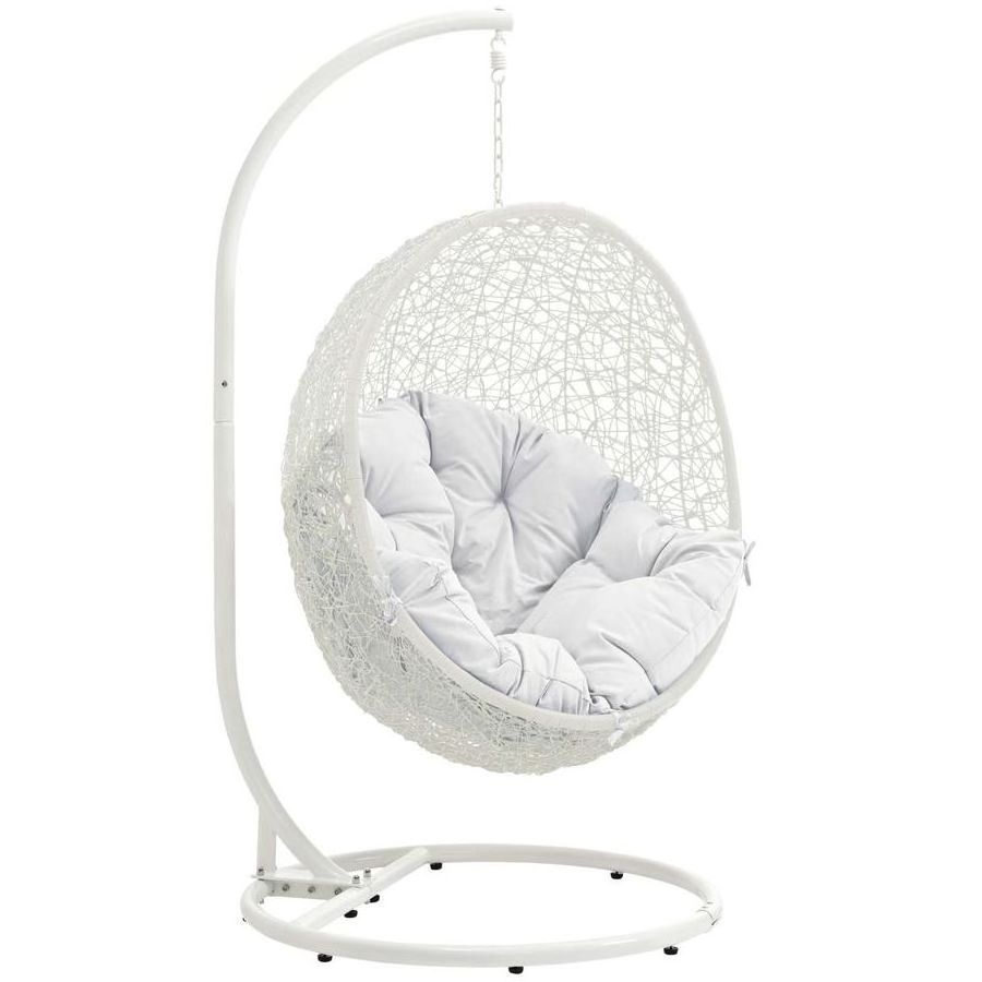 Swing Chair Hanging Egg Chair Outdoor in 2022 Glass Bedroom Furniture Spun Polyester Fabric Modern PE Rattan PU Density 20kg/m3