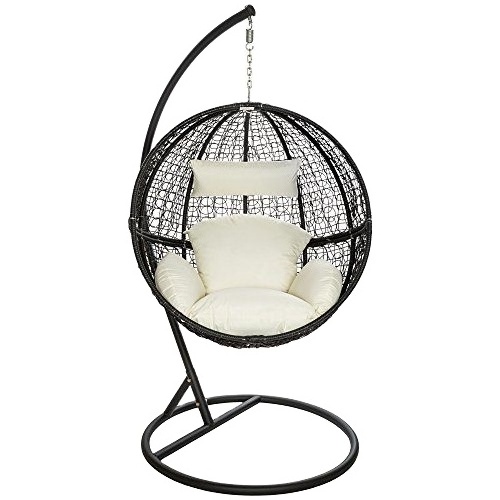 Swing Chair Hanging Egg Chair Outdoor in 2022 Glass Bedroom Furniture Spun Polyester Fabric Modern PE Rattan PU Density 20kg/m3