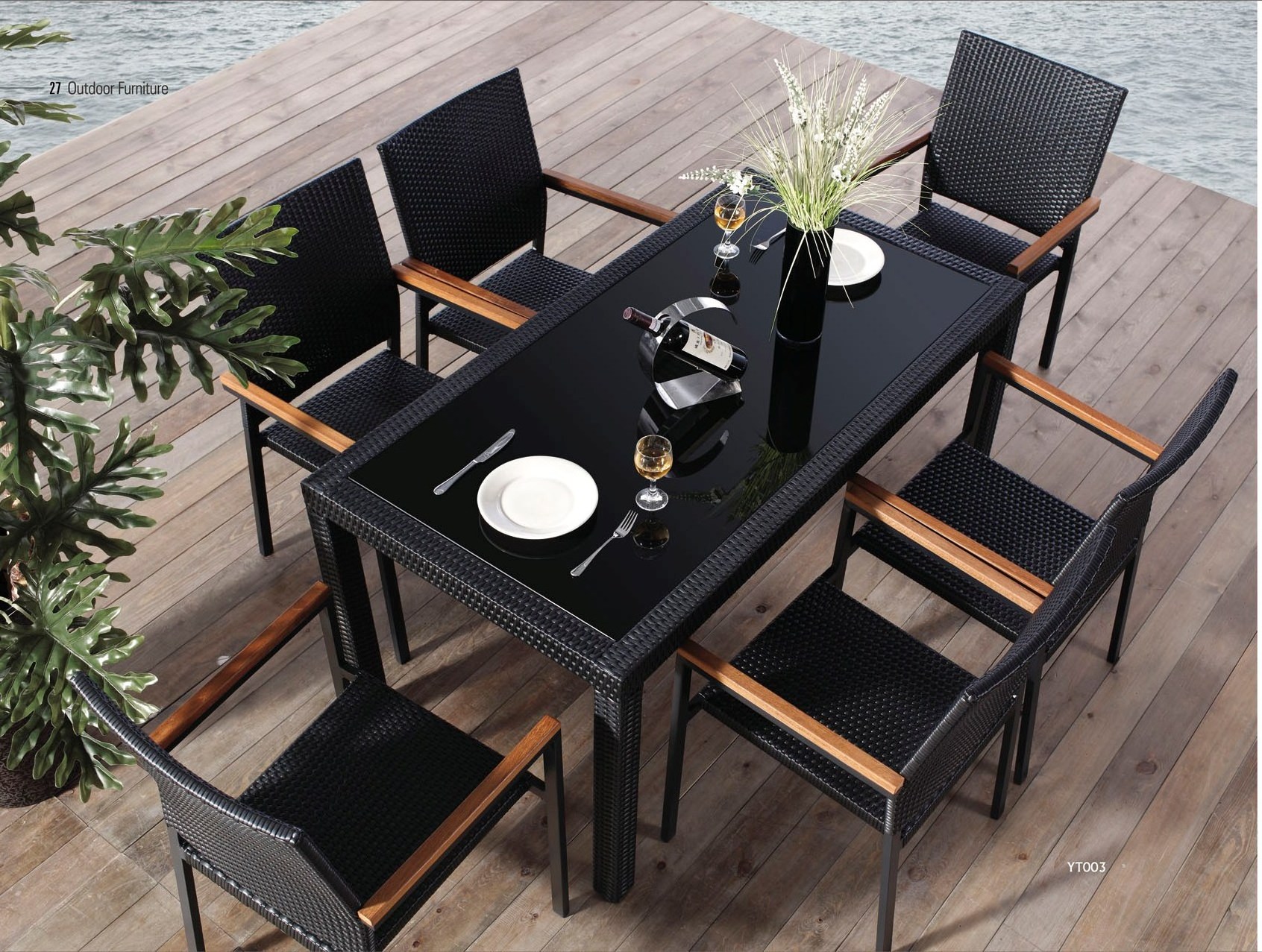 The Patio Dining Set - Turn A Meal Into An Occasion Gather Round Dl Furniture Generously Sized Table On The Six Included Chairs