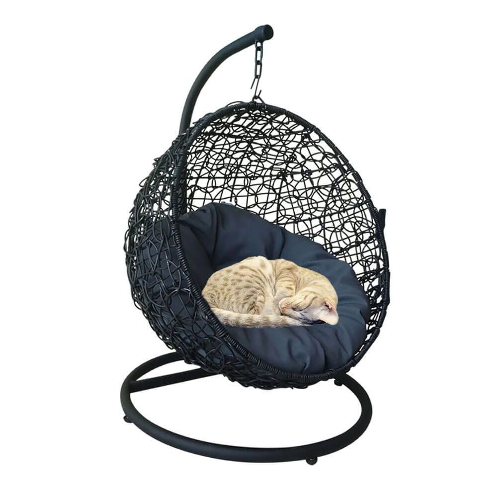 Garden Seat Aluminum Frame Outdoor Indoor Hanging Day Bed Chair For Baby And Your Family Rattan Swing Chair