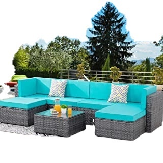 Patio Garden Sectional Combination Wicker Leisure Rattan Sofa Set Furniture